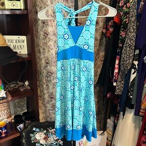 🌹Basic Editions | GIRLS Blue Halter Sundress - Size 10/12